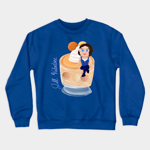 Jill Valentine Banana Pudding Crewneck Sweatshirt by AngelHeartArt